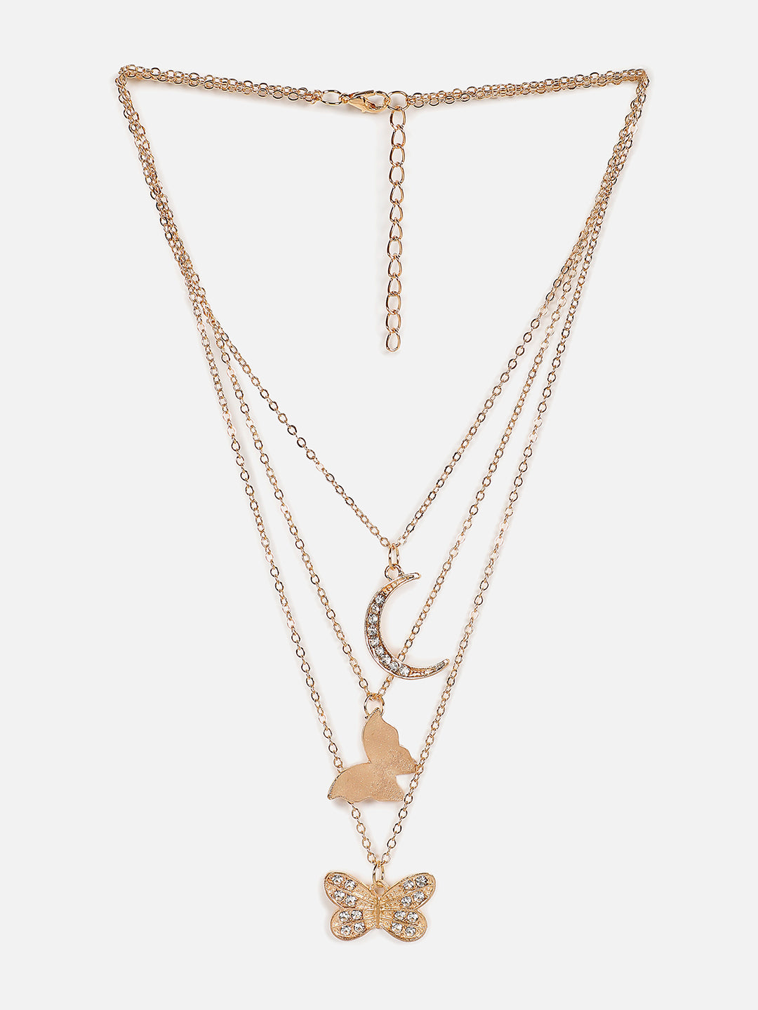 Gold Plated Designer Stone Necklace