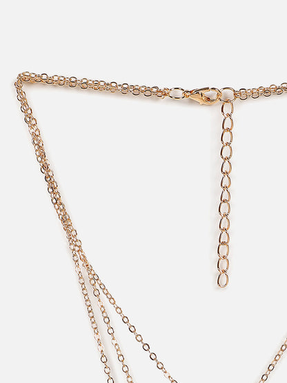 Gold Plated Designer Stone Necklace
