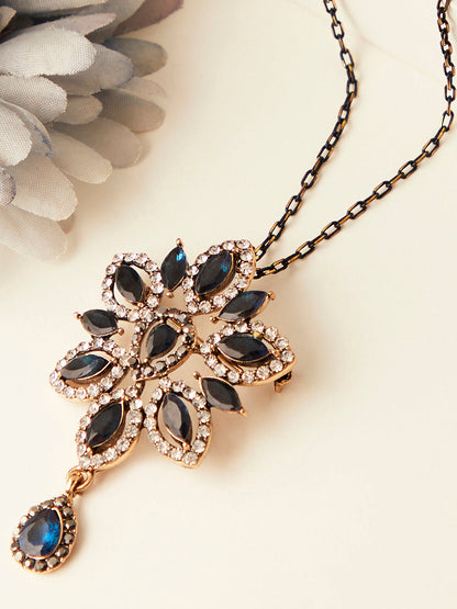 Silver Plated Designer Stone Necklace