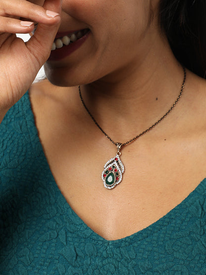 Gold Plated Designer Stone Necklace