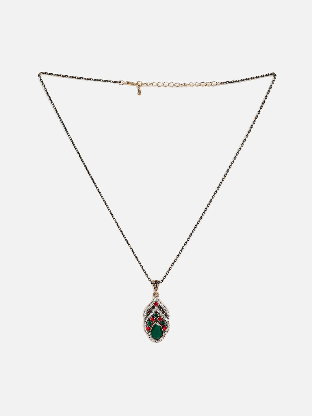 Gold Plated Designer Stone Necklace