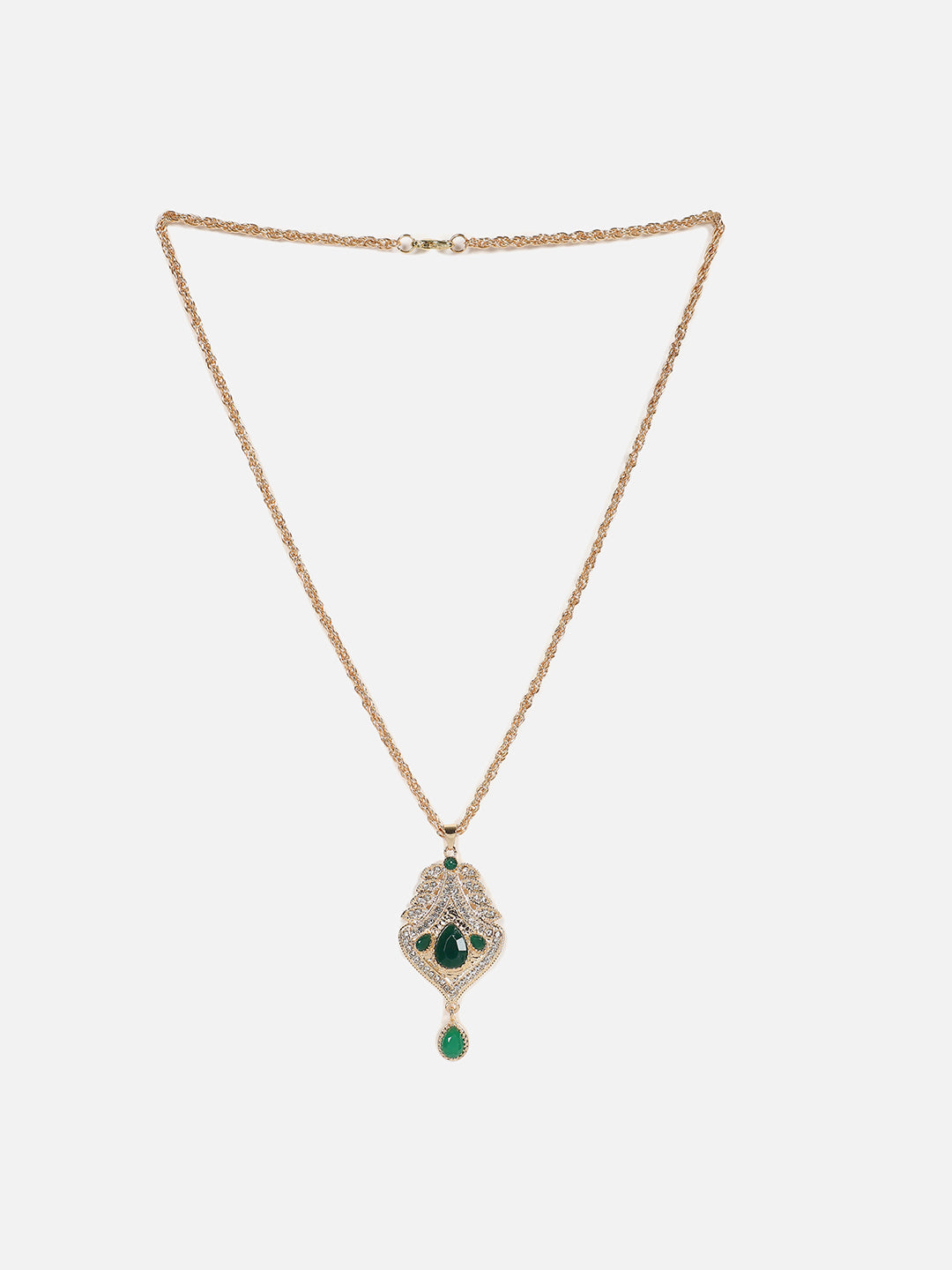 Gold Plated Designer Stone Necklace