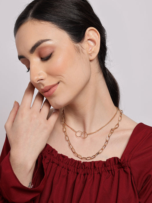 Pack of 2 Gold Plated Designer chain