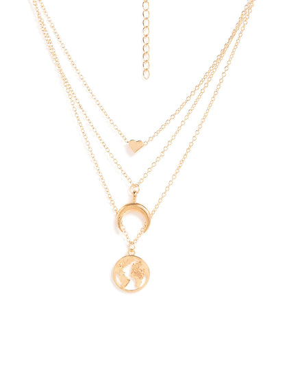 Pack of 3 Gold Plated Trendy Zirconia Chain