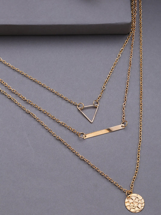 Pack of 3 Gold Plated Designer Chain