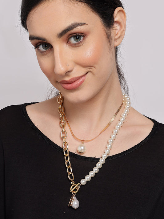 Pack of 3 Gold Plated Designer Chain