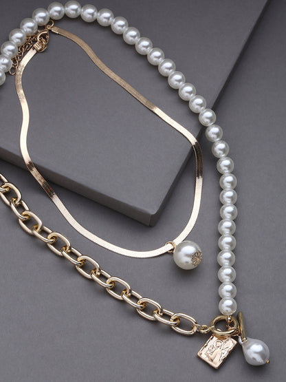 Pack of 3 Gold Plated Designer Chain