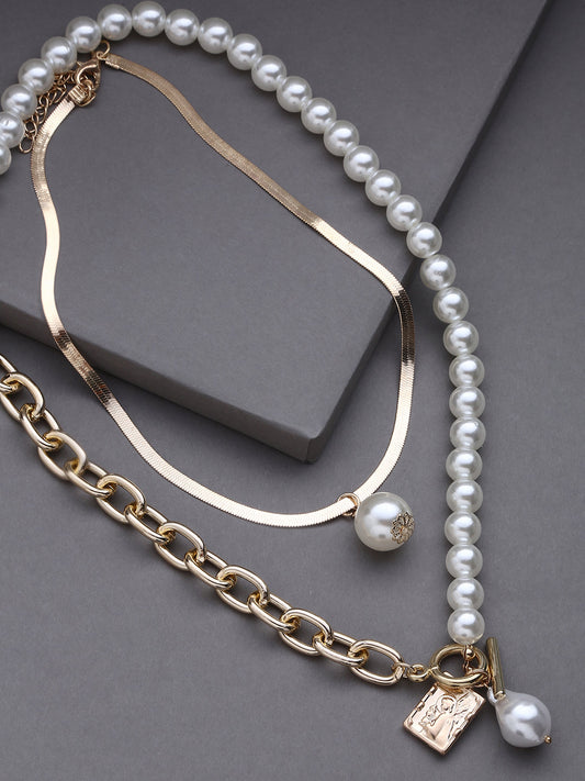 Pack of 3 Gold Plated Designer Chain