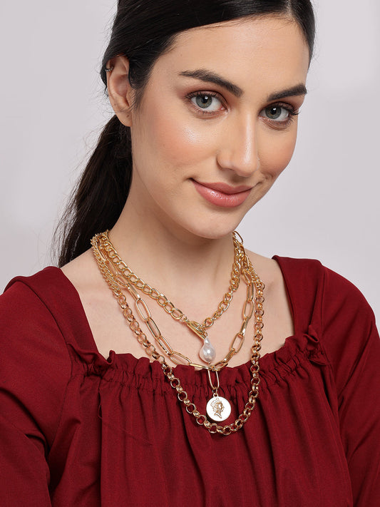 Pack of 3 God Plated Designer Chains