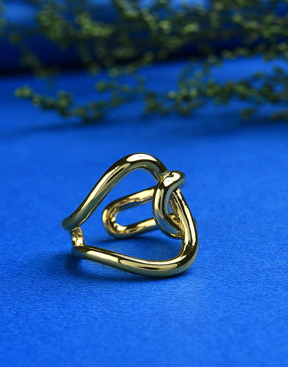 Golden Maze Ring