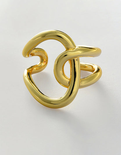 Golden Maze Ring