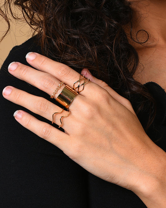 Pack of 4 Sleek Rings