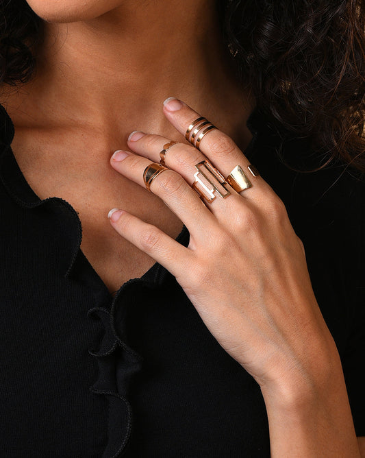 Gold Plated Designer Ring