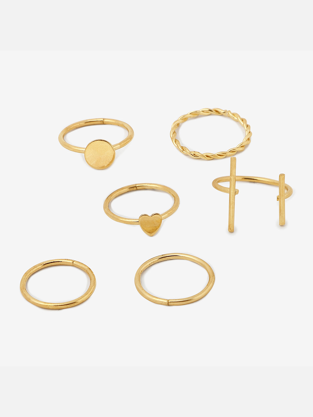 Pack of 6 Sleek RIngs