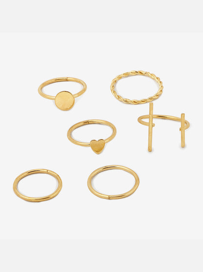 Pack of 6 Sleek RIngs
