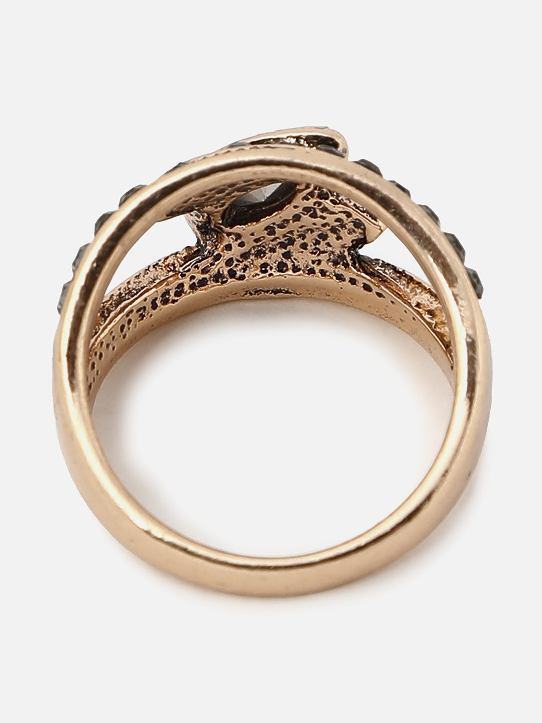 Gold Plated Designer Stone Ring