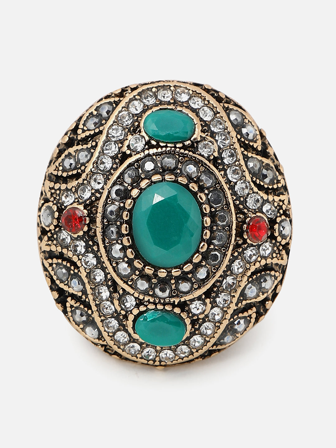 Gold Plated Designer Stone Ring