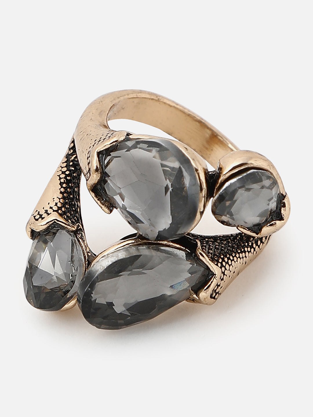 Gold Plated Designer Stone Ring