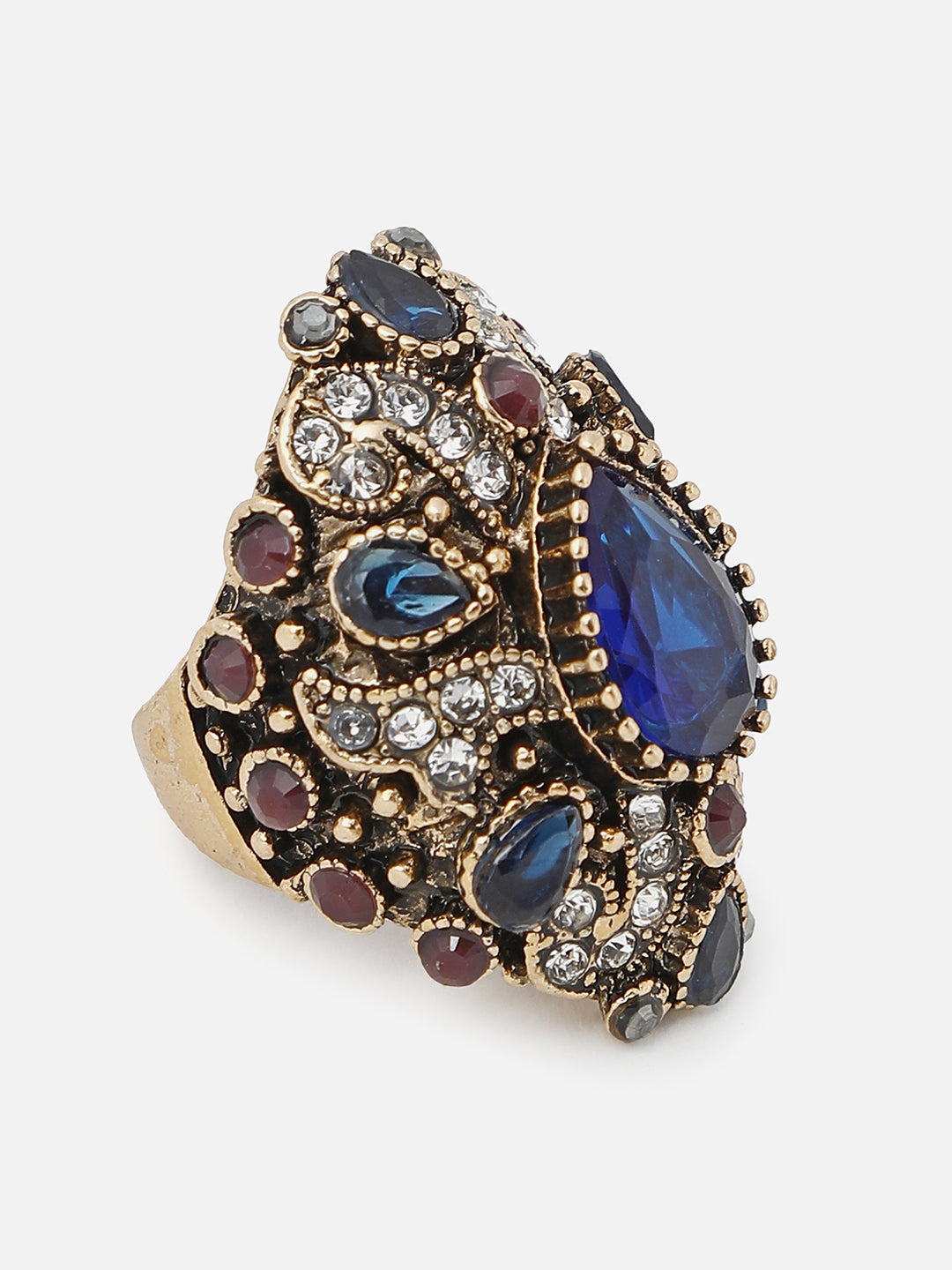Gold Plated Designer Stone Ring