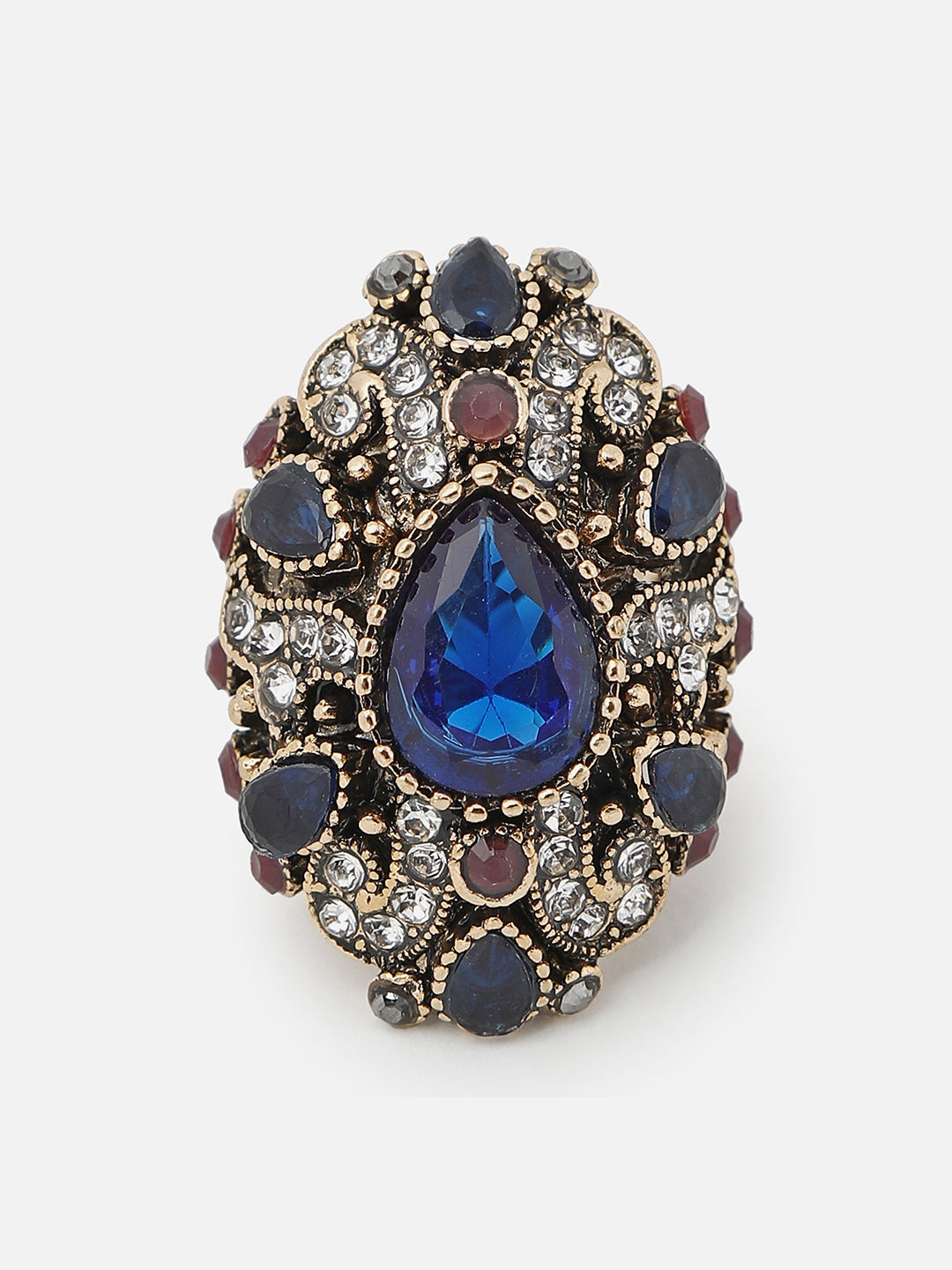 Gold Plated Designer Stone Ring