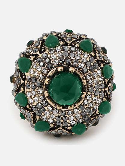Gold Plated Designer Stone Ring