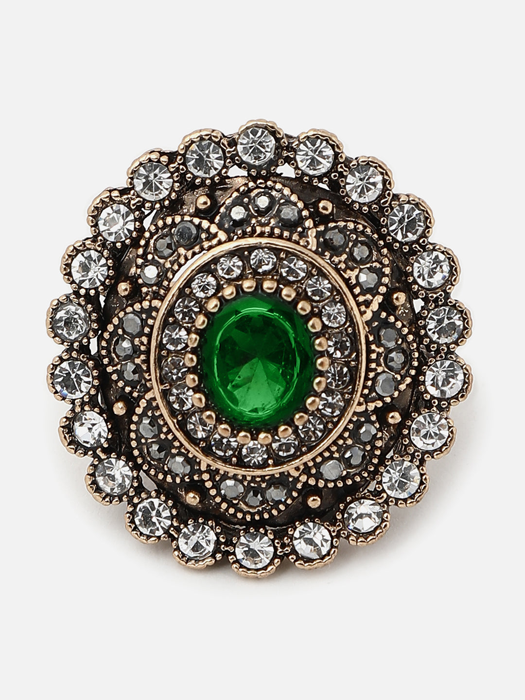 Gold Plated Designer Stone Ring