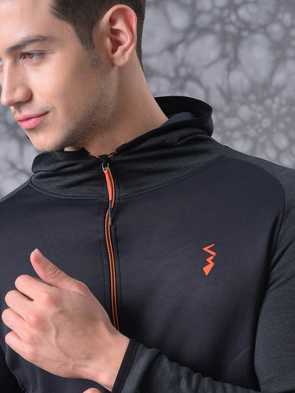 Solid Stylish Casual & Sports Hooded Tracksuit