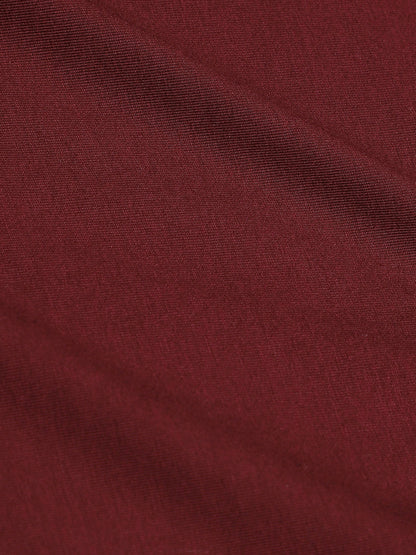 Solid Maroon Boxy Top