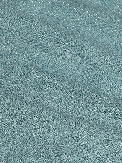 Solid Sage Green Cinched Crop Top