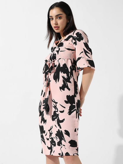 Abstract Print Dress
