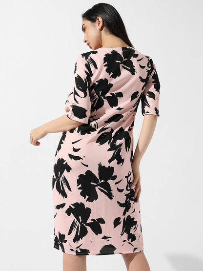 Abstract Print Dress