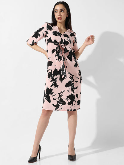 Abstract Print Dress