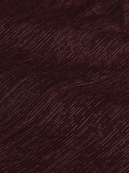 Maroon Textured Trackpants