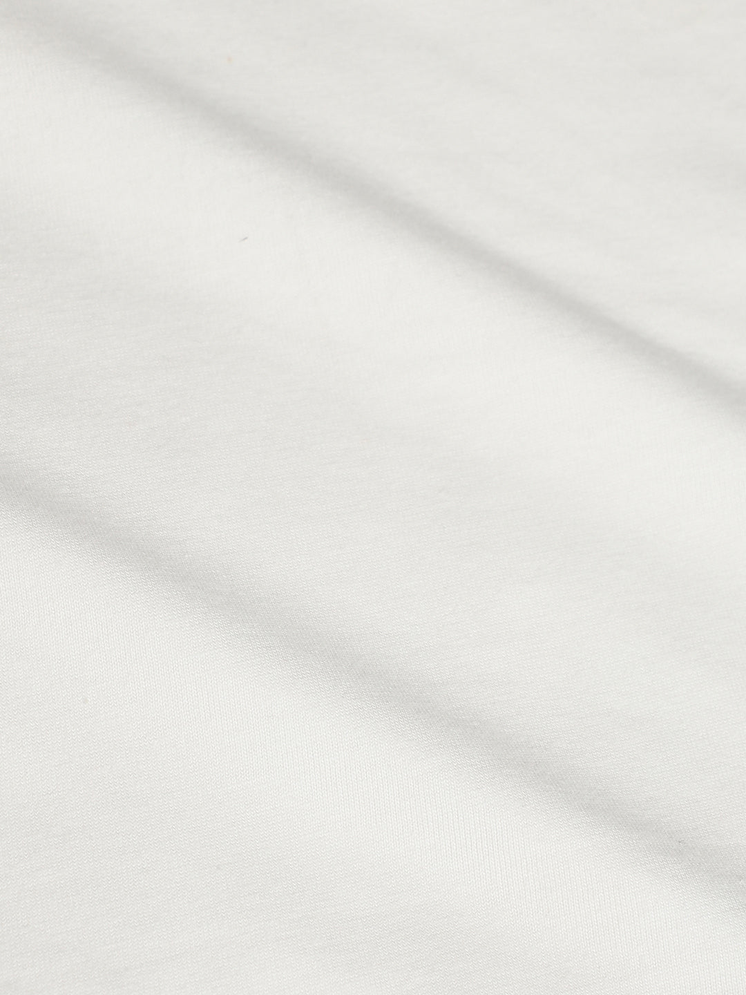 Solid White Hooded Top