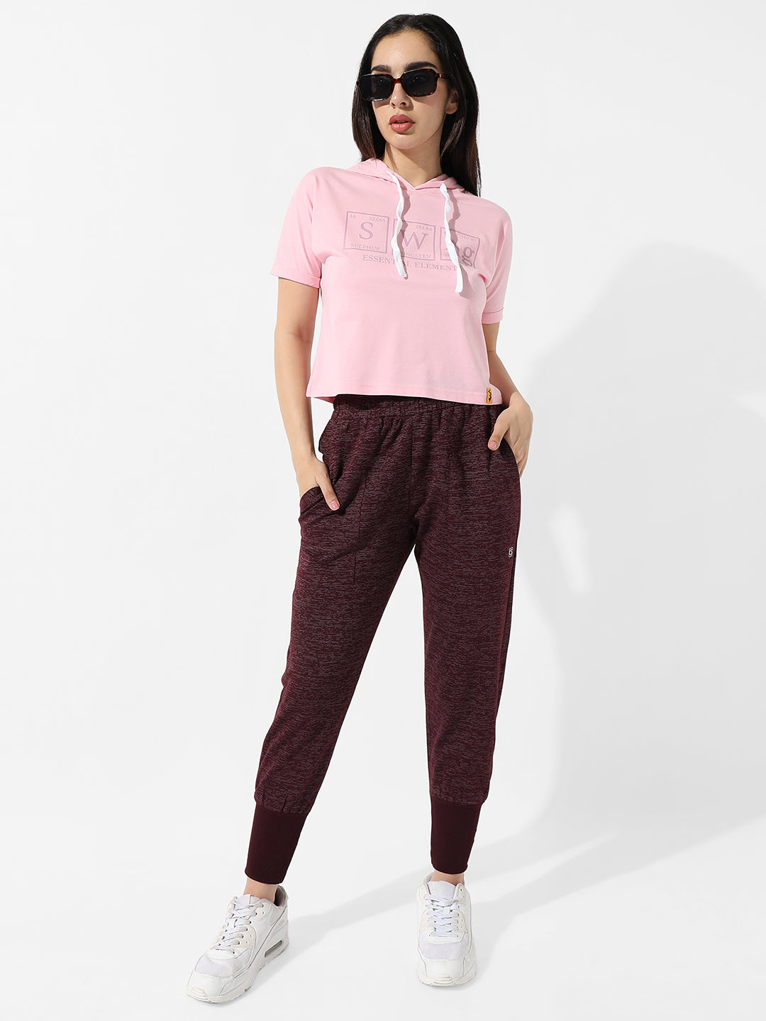 Typographic Print Hooded Top