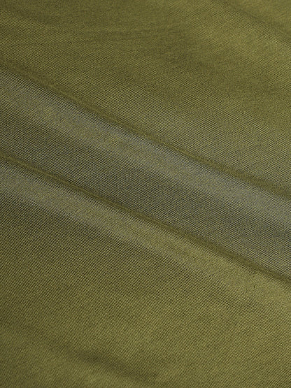 Olive Green Typographic Print Top