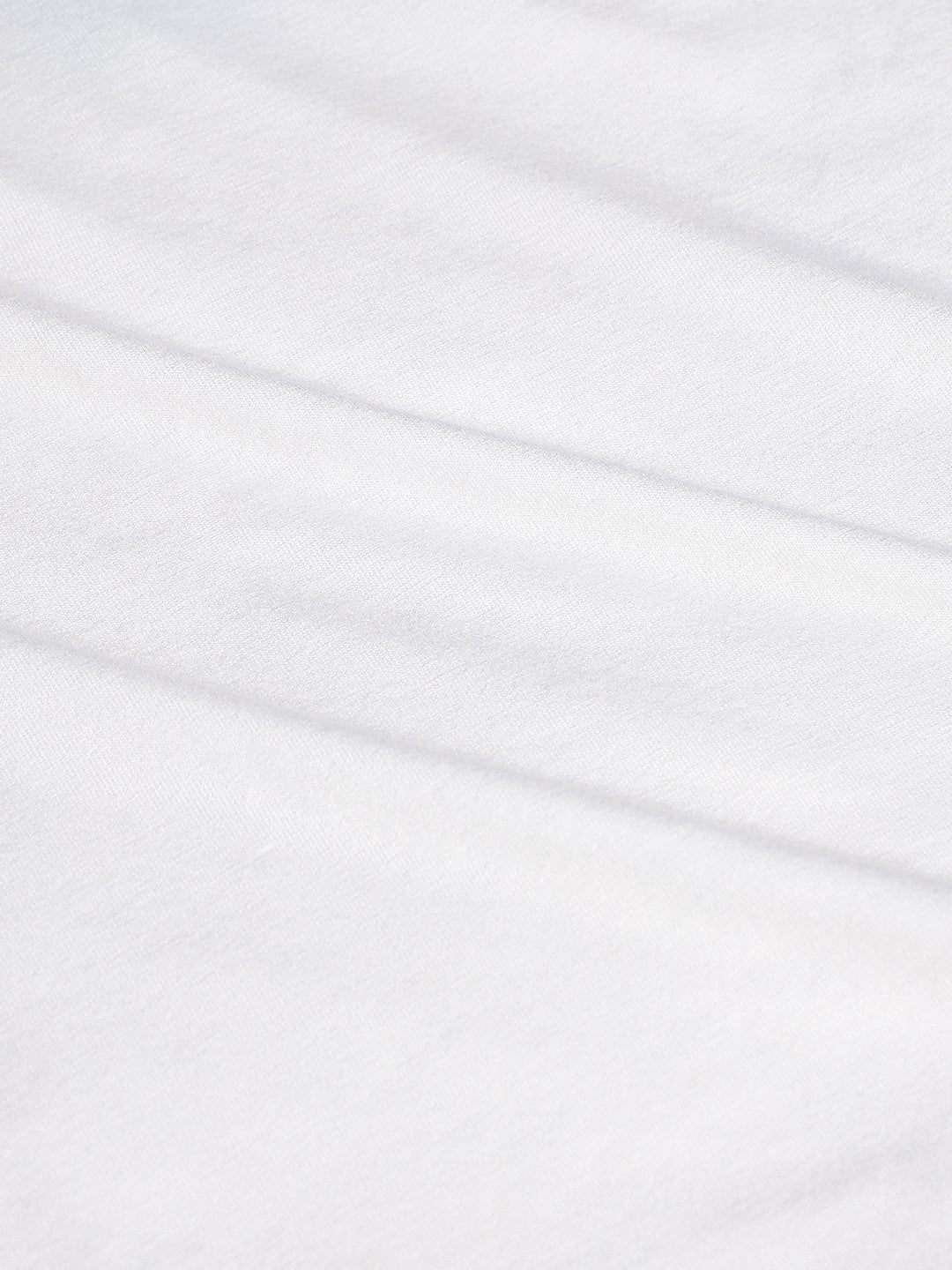 White Typographic Print Top