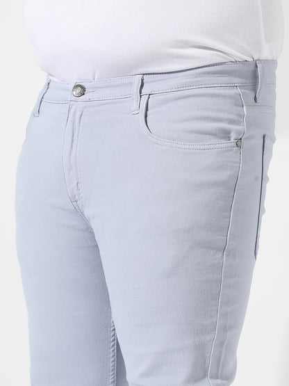 Classic Light Grey Light-Washed Denim Jeans