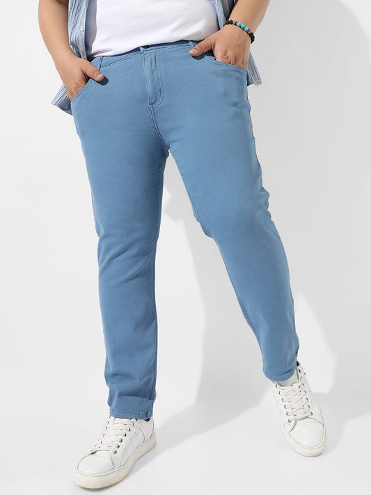 Classic Blue Light-Washed Denim Jeans
