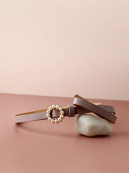 Solid Pink Waist Belt