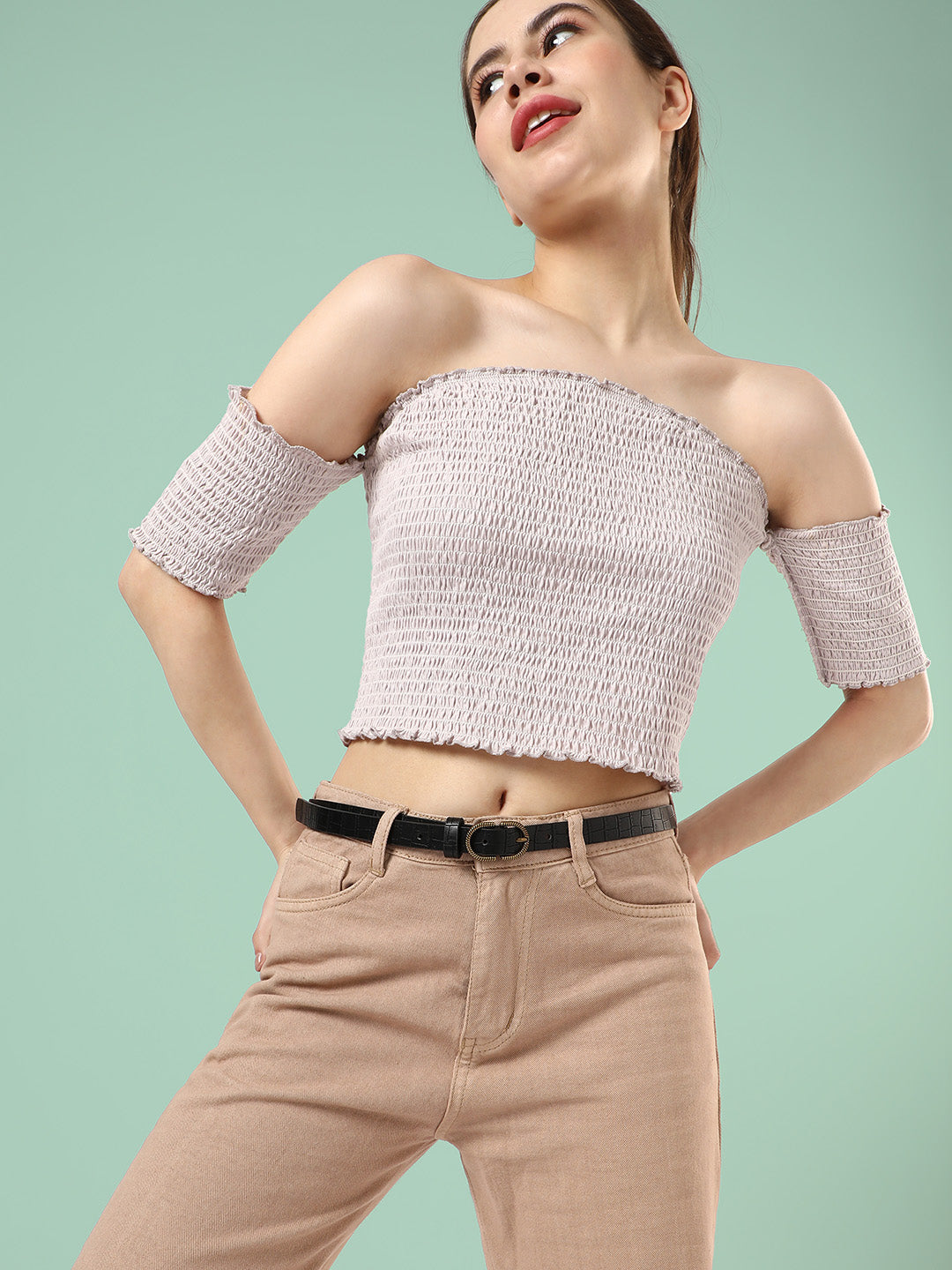 Solid Black Waist Belt