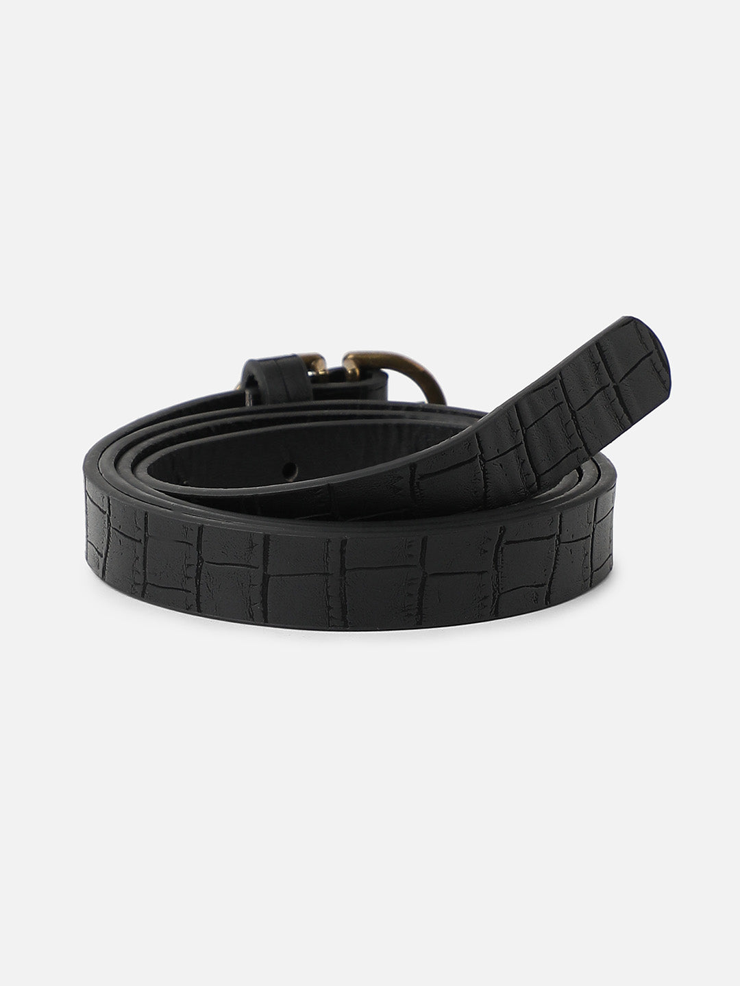 Solid Black Waist Belt