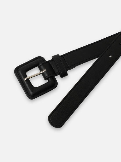 Women Black Solid  Waist Belt