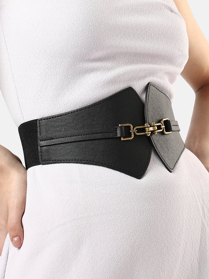 Solid Black Waist Belt