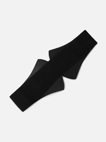 Solid Black Waist Belt