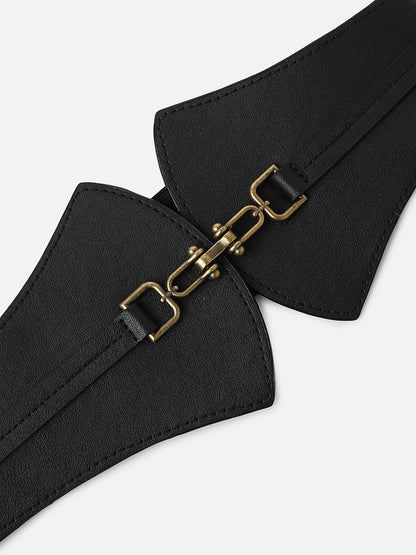 Solid Black Waist Belt