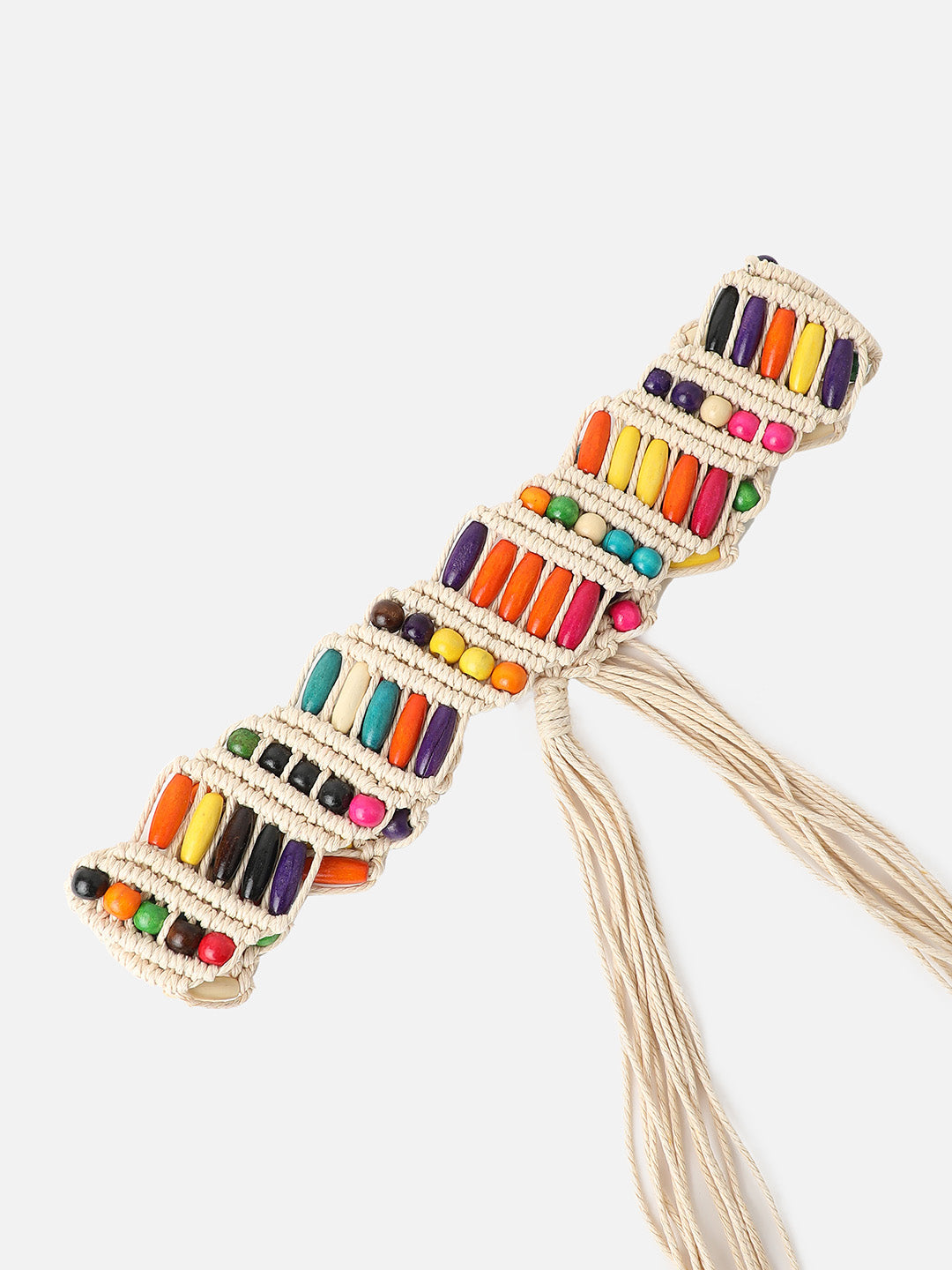 Multicolour Textured Waist Belt