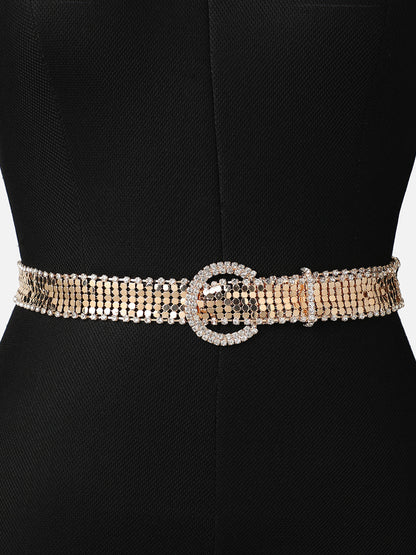 Gold Mesh Waist Belt