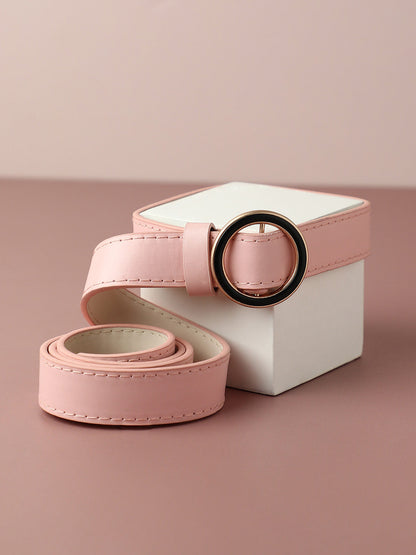 Solid Pink Waist Belt