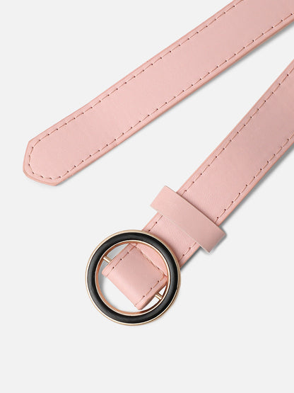 Solid Pink Waist Belt